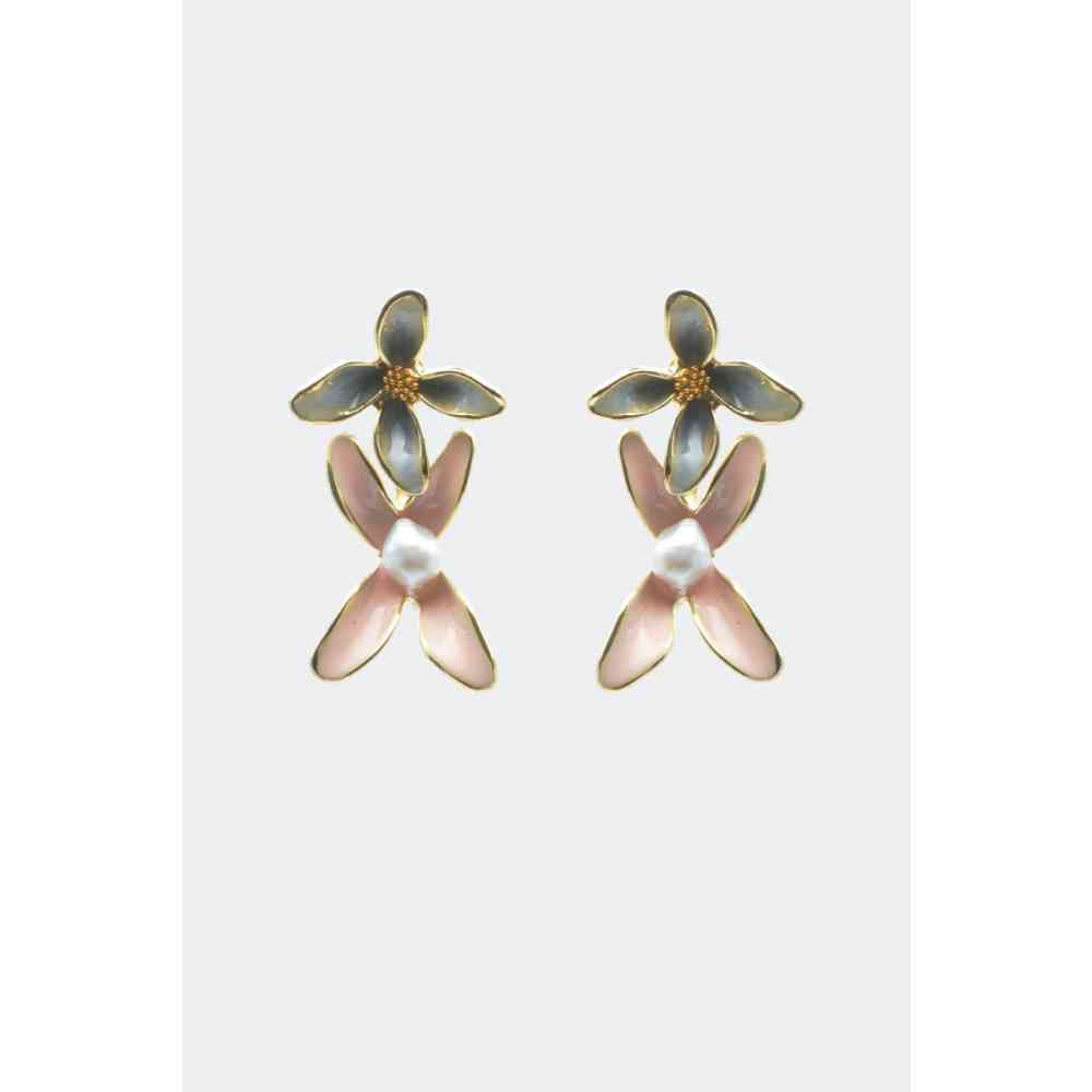 Voodoo Vixen - Double Flower Hoop Ohrringe - Mehrfarben